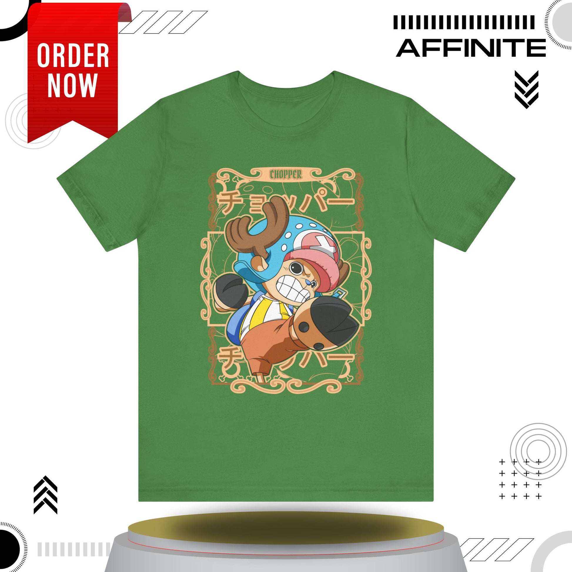 T-Shirt Anime-Inspired Unisex Short Sleeve Tee - 100% Cotton Chopper T-Shirt by Bella+Canvas Leaf