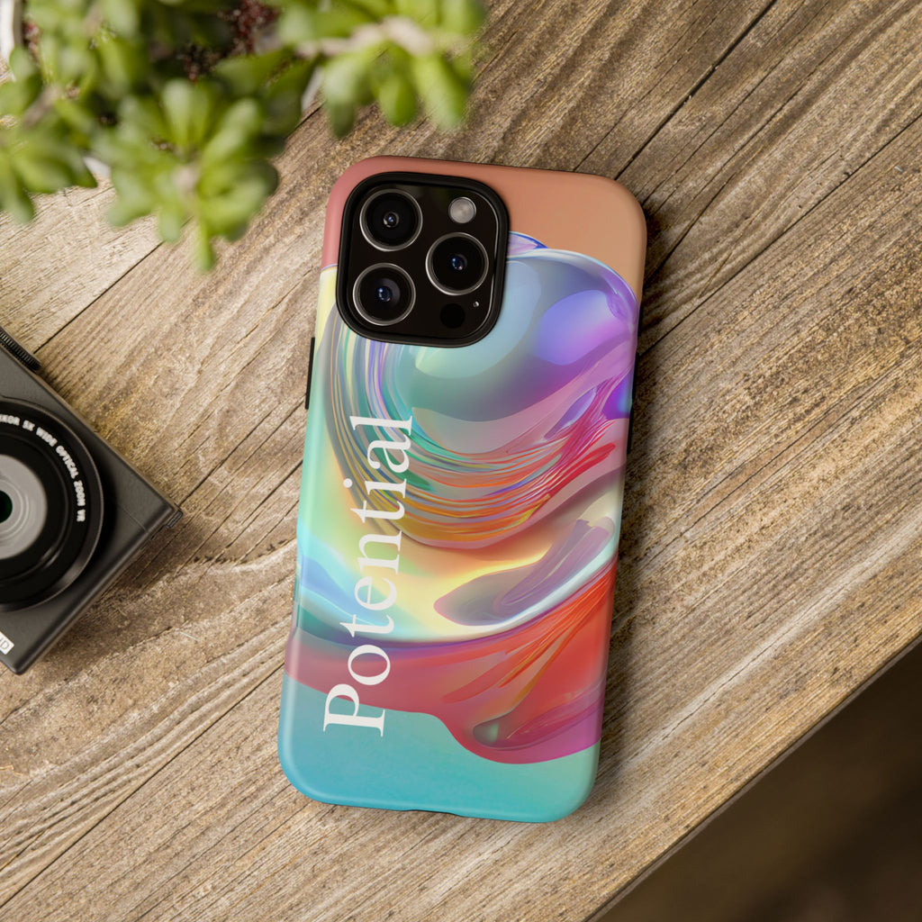Colorful Phone Tough Case - "Potential" Metamorph Design