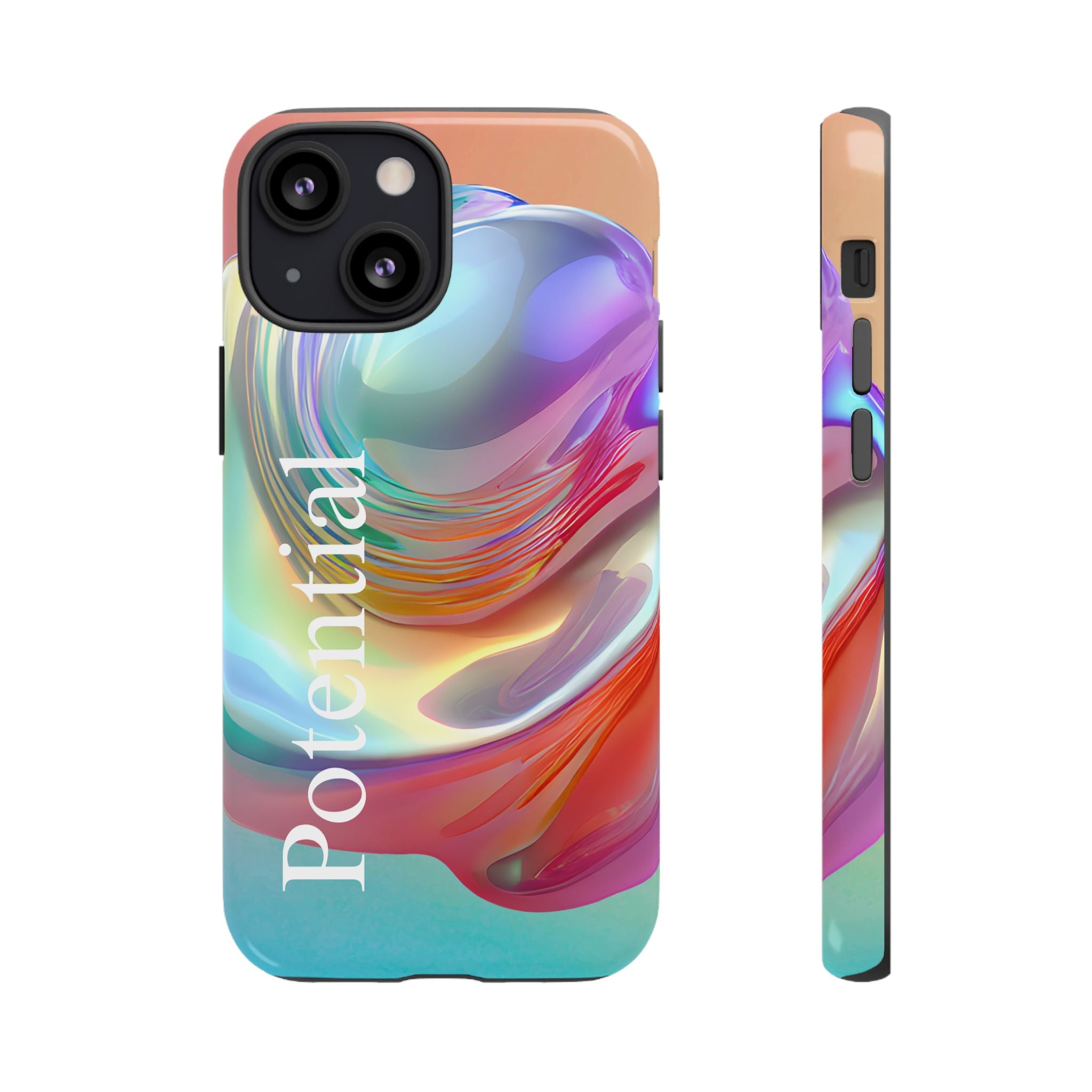 Colorful Phone Tough Case - "Potential" Metamorph Design