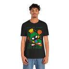 Cartoon Marvin Basketball Graphic Tee - "Rule the Court, Let's Jam!"
