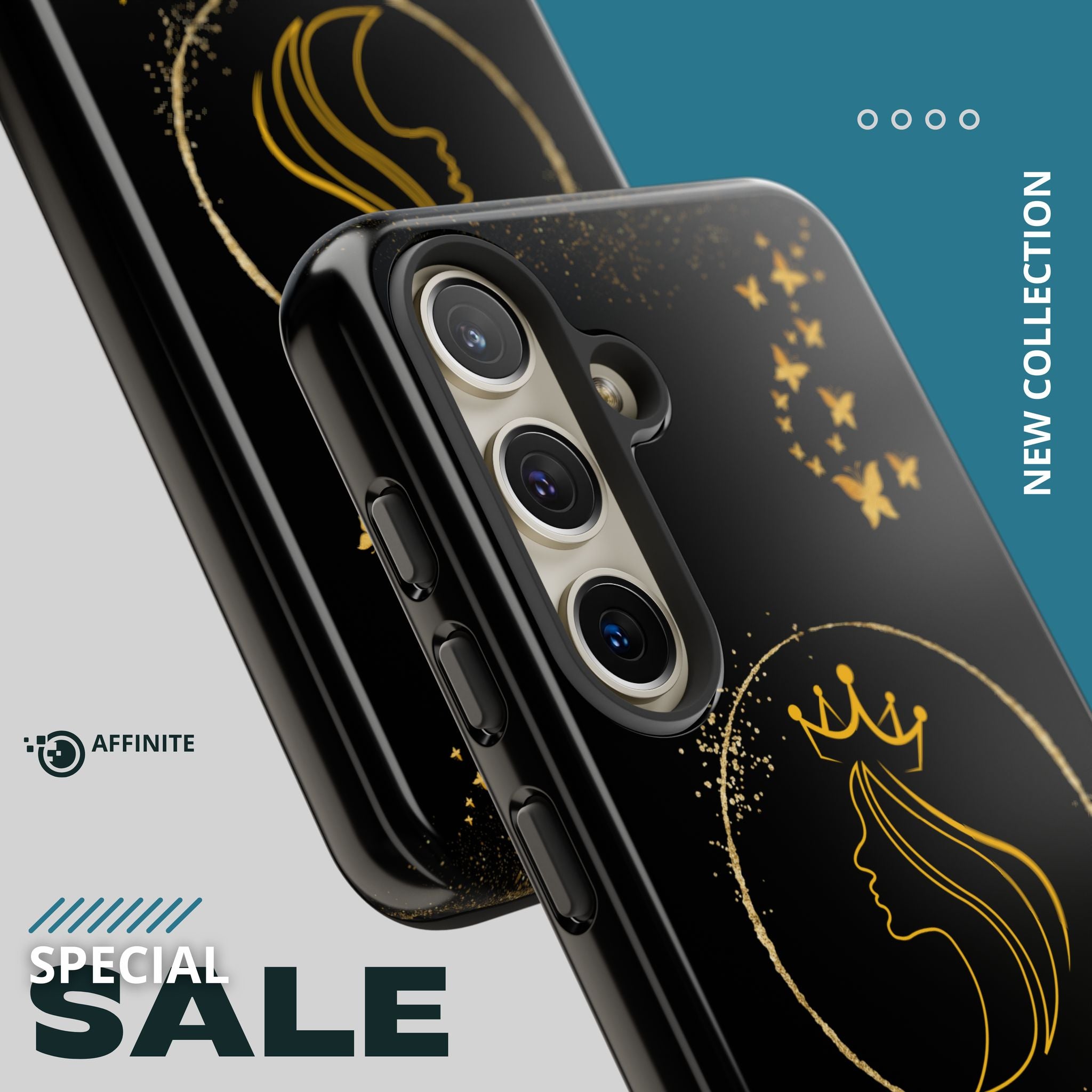 Tough Case Queen Phone Case – Matte & Glossy Crown Design for iPhone, Samsung & Pixel