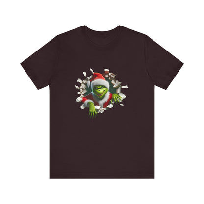 T-Shirt The Grinch Unisex Jersey Short Sleeve Tee | Soft Cotton Christmas T-Shirt Oxblood Black
