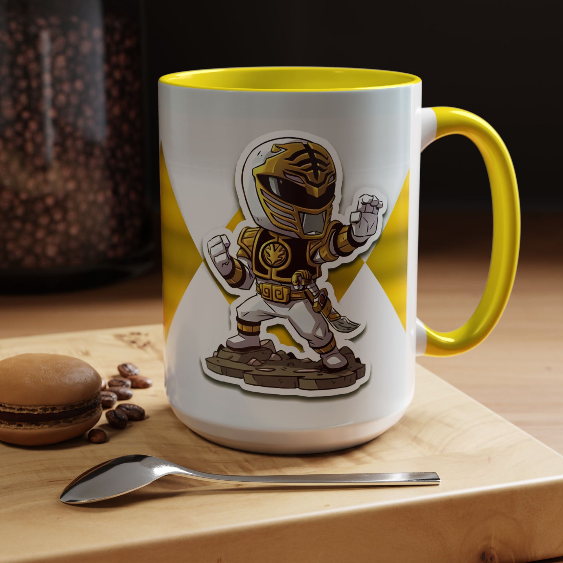 Mug White Ranger Mug – 11oz & 15oz Mighty Morphin Power Rangers Ceramic Cup