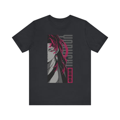 T-Shirt Yoriichi Anime T-Shirt - Demon Slayer Inspired Graphic Tee (Unisex Cotton) Vintage Black