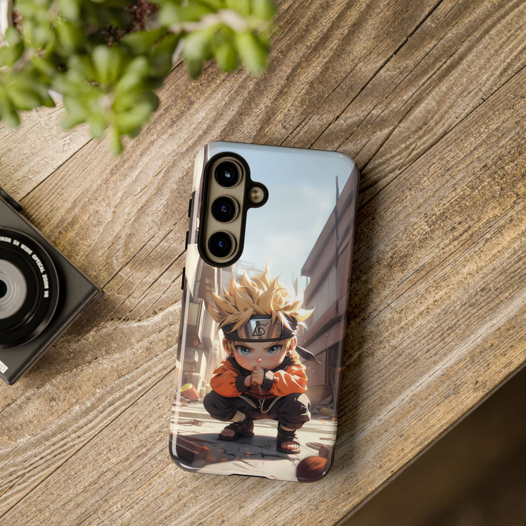 Chibi Naruto Tough Phone Case – Anime Protective Case for iPhone & Samsung, UV Resistant, Durable & Stylish