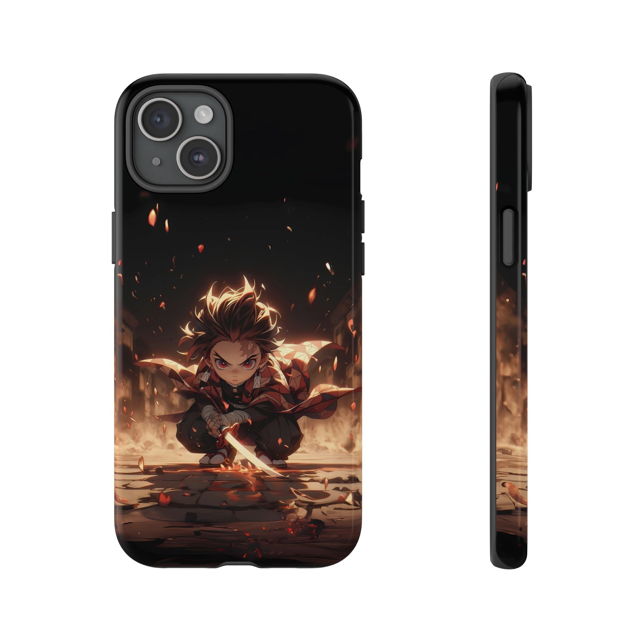 Tough Phone Case – Chibi Tanjiro Kamado Anime Protective Case for iPhone & Samsung