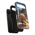 Chibi Zenitsu Lightning Tough Phone Case – Anime Protective Case for iPhone & Samsung, UV Resistant, Durable & Stylish