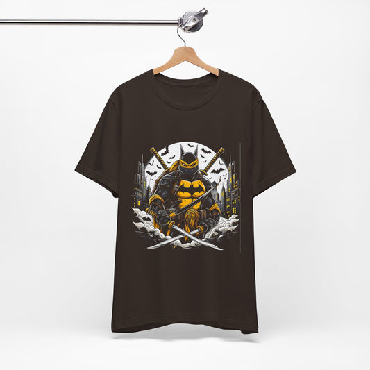T-Shirt Ninja Batman Tee | Unisex Jersey Graphic T-Shirt Brown