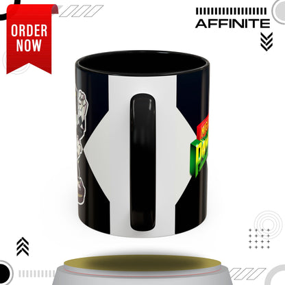 Mug Mighty Morphin Power Rangers Black Ranger Ceramic Mug - 11oz & 15oz Coffee Mug - Accent Mug for Pop Culture Fans