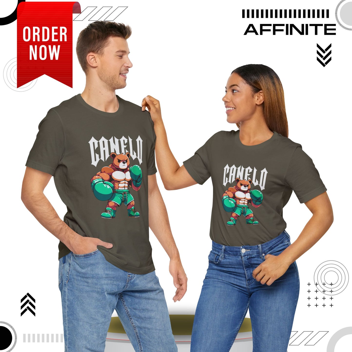 T-Shirt Boxing Bear T-Shirt - Unisex Jersey Short Sleeve Tee Inspired by Canelo