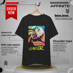 T-Shirt Gorillaz T-Shirt - Streetwear Unisex Band Tee for Music Fans (100% Cotton) Black Heather