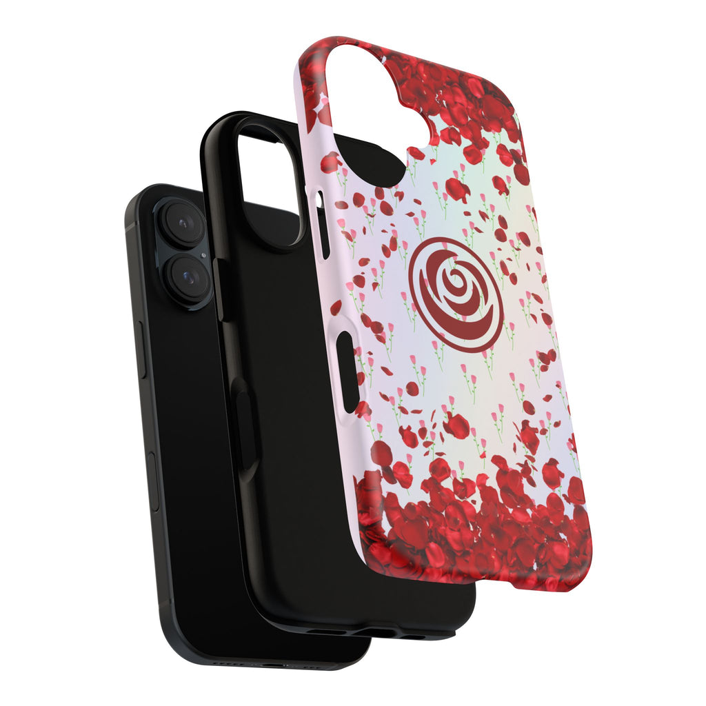 Tough Cases - Red Blossom Elegance Themed Phone Protection for iPhone, Samsung, and Google Pixel (Matte/Glossy)