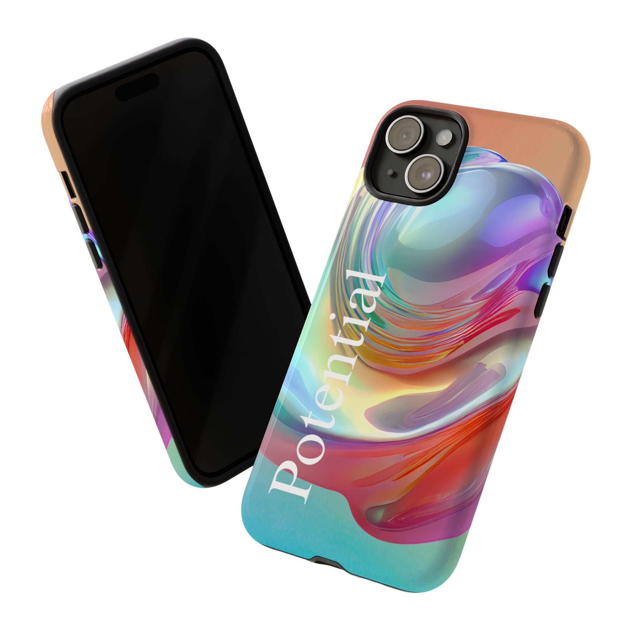 Colorful Phone Tough Case - "Potential" Metamorph Design