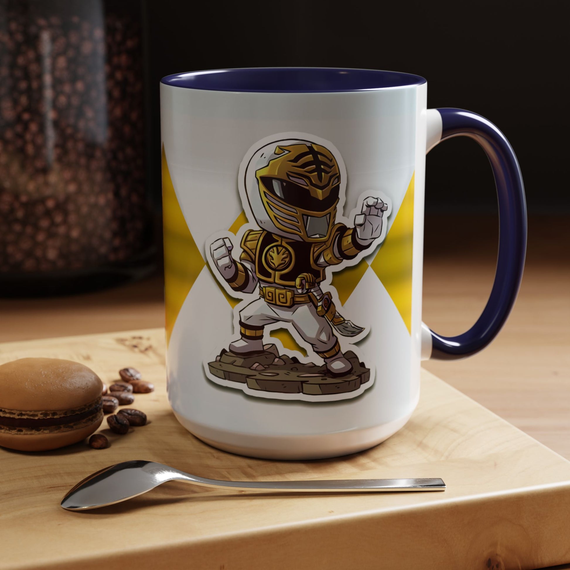 Mug White Ranger Mug – 11oz & 15oz Mighty Morphin Power Rangers Ceramic Cup