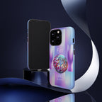 Futuristic Gradient Tough Case – 'Future is Now' 3D Design | Shockproof & UV Protected