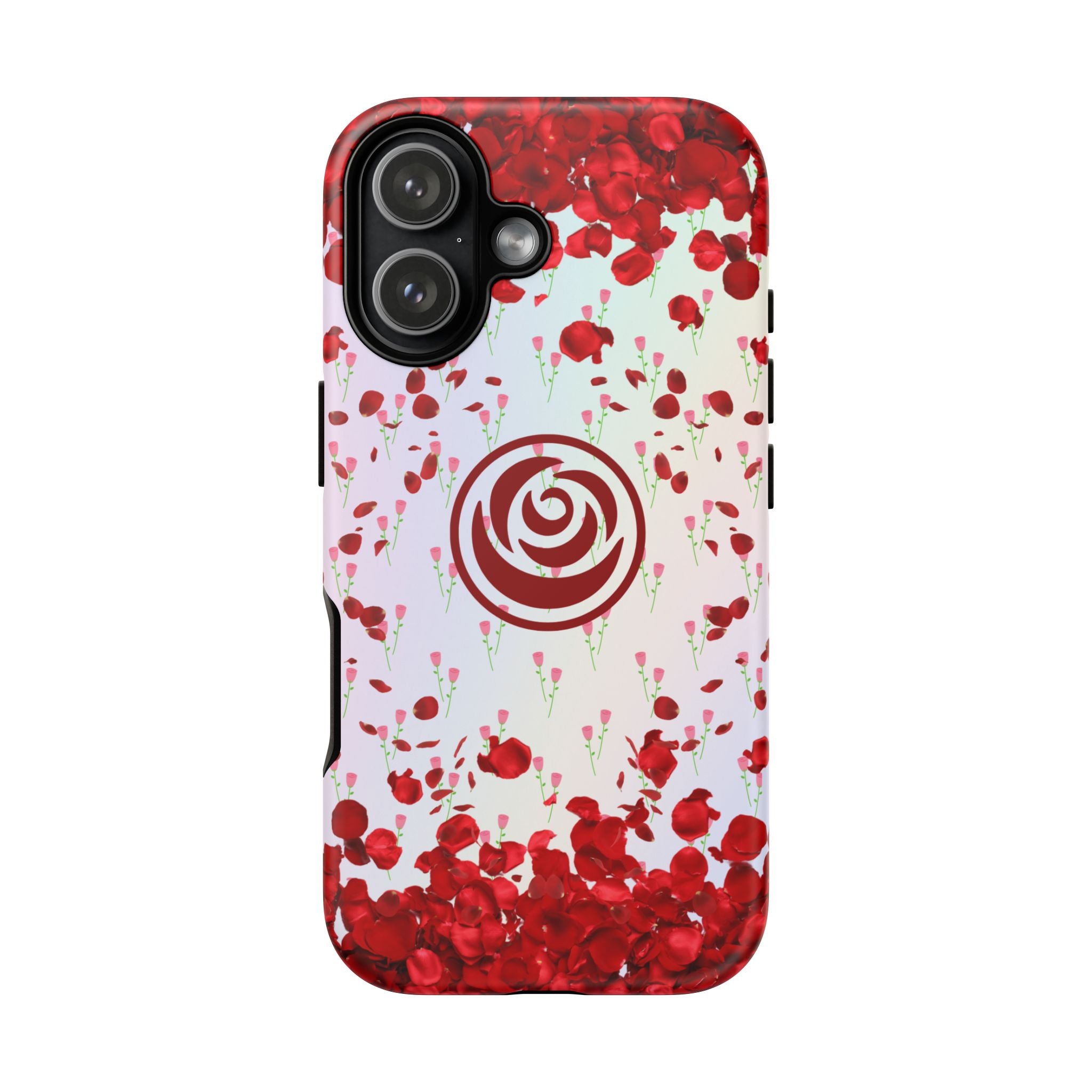 Tough Cases - Red Blossom Elegance Themed Phone Protection for iPhone, Samsung, and Google Pixel (Matte/Glossy)