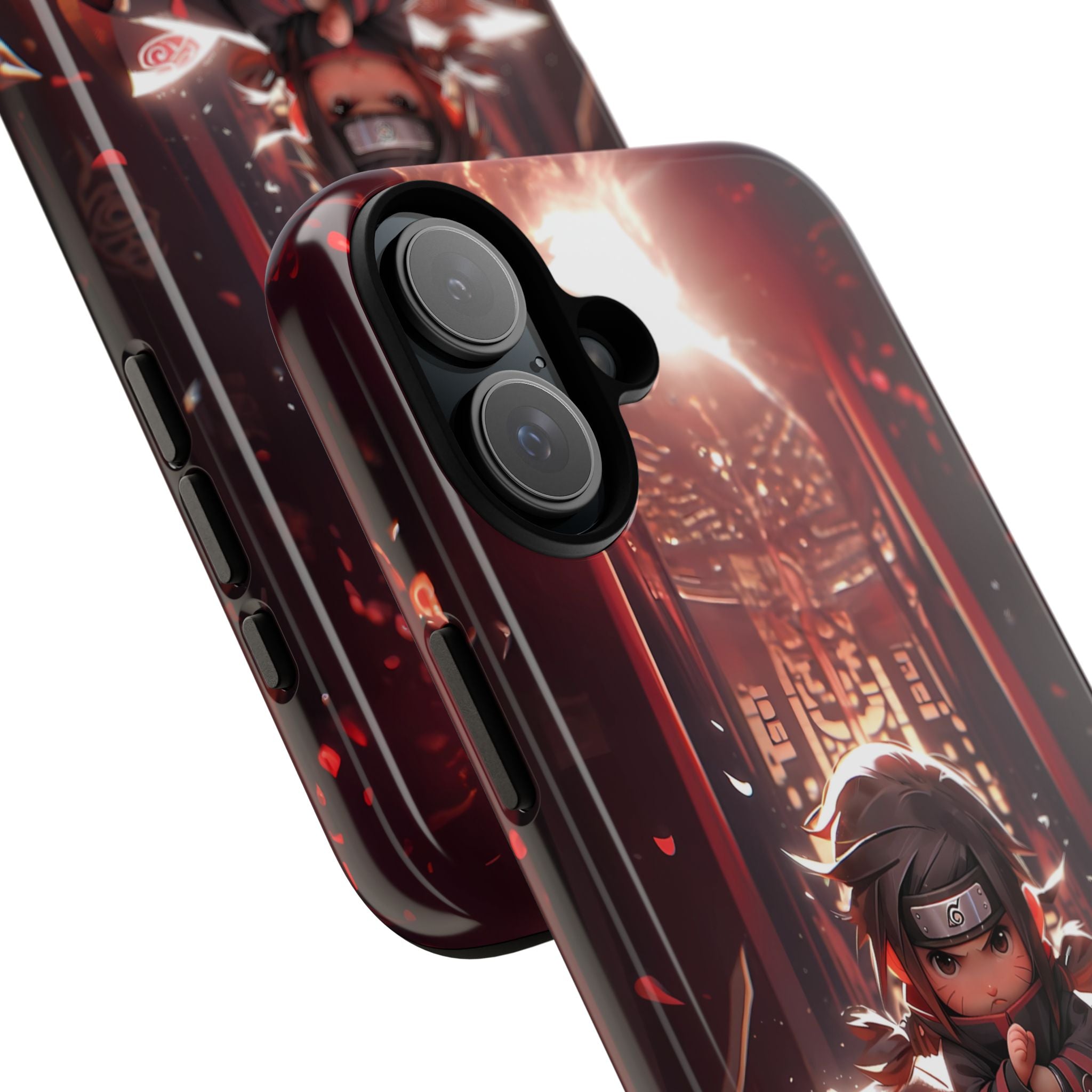 Chibi Itachi Tough Phone Case – Anime Protective Case for iPhone & Samsung, UV Resistant, Durable & Stylish