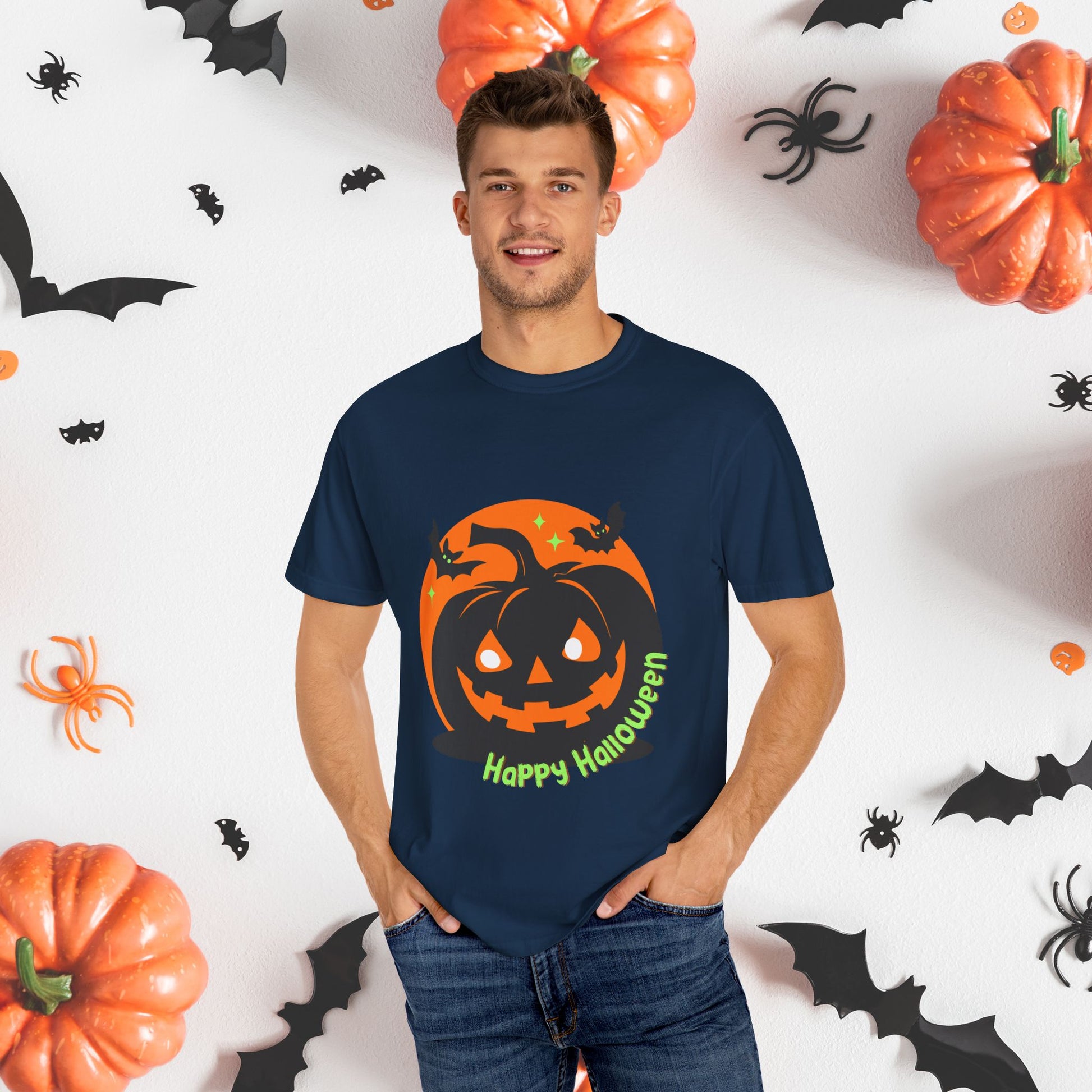 T-Shirt Mens Halloween T Shirts - Wickedly Soft Garment-Dyed Tee