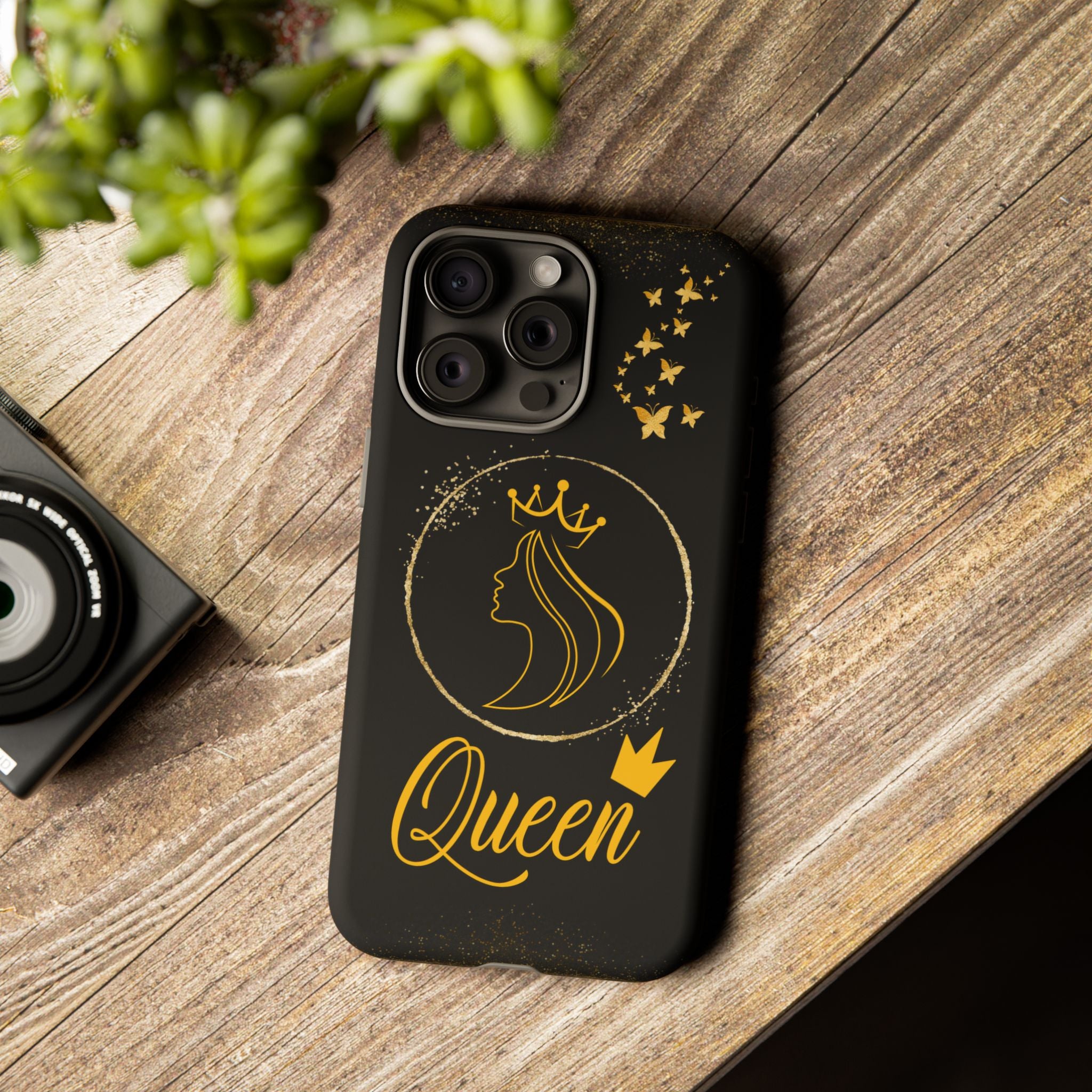 Tough Case Queen Phone Case – Matte & Glossy Crown Design for iPhone, Samsung & Pixel