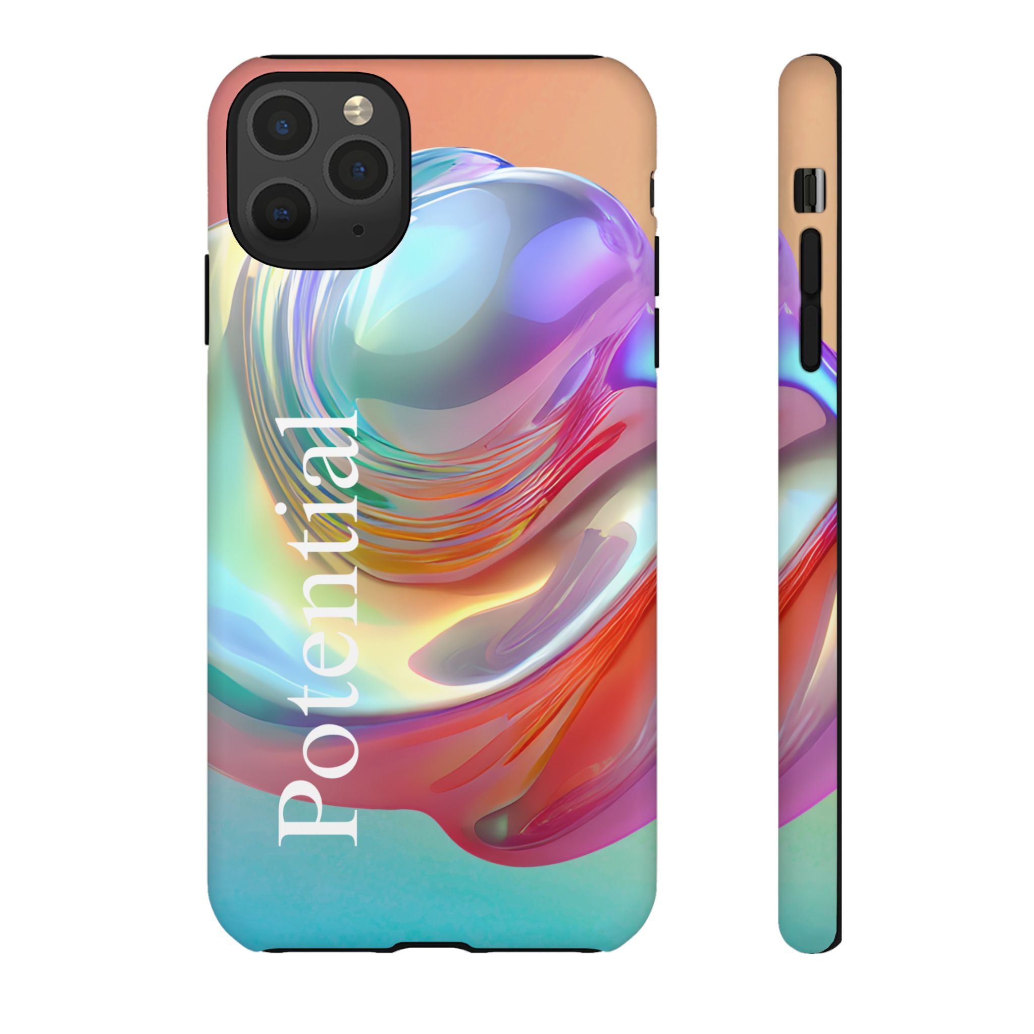 Colorful Phone Tough Case - "Potential" Metamorph Design
