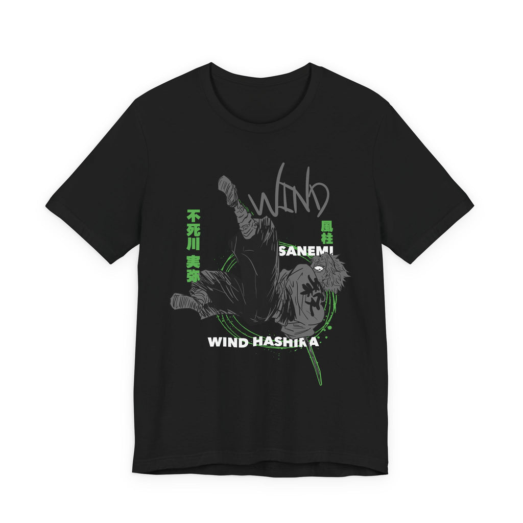 Unisex Anime Graphic Tee | Sanemi Wind Hashira Shirt, Cool Gift for Fans, Casual Wear, Comfortable Streetwear, Demon Slayer Merch
