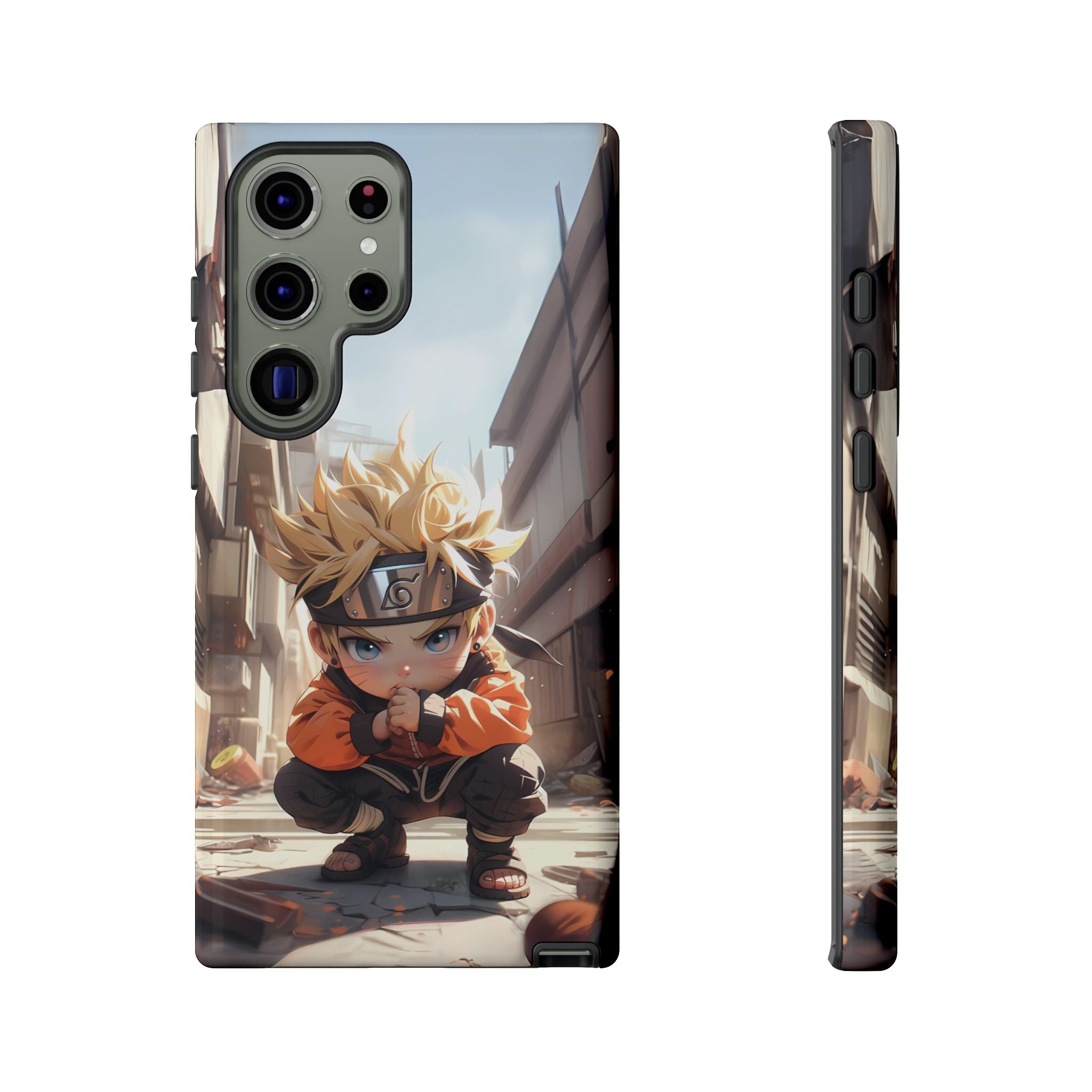 Chibi Naruto Tough Phone Case – Anime Protective Case for iPhone & Samsung, UV Resistant, Durable & Stylish