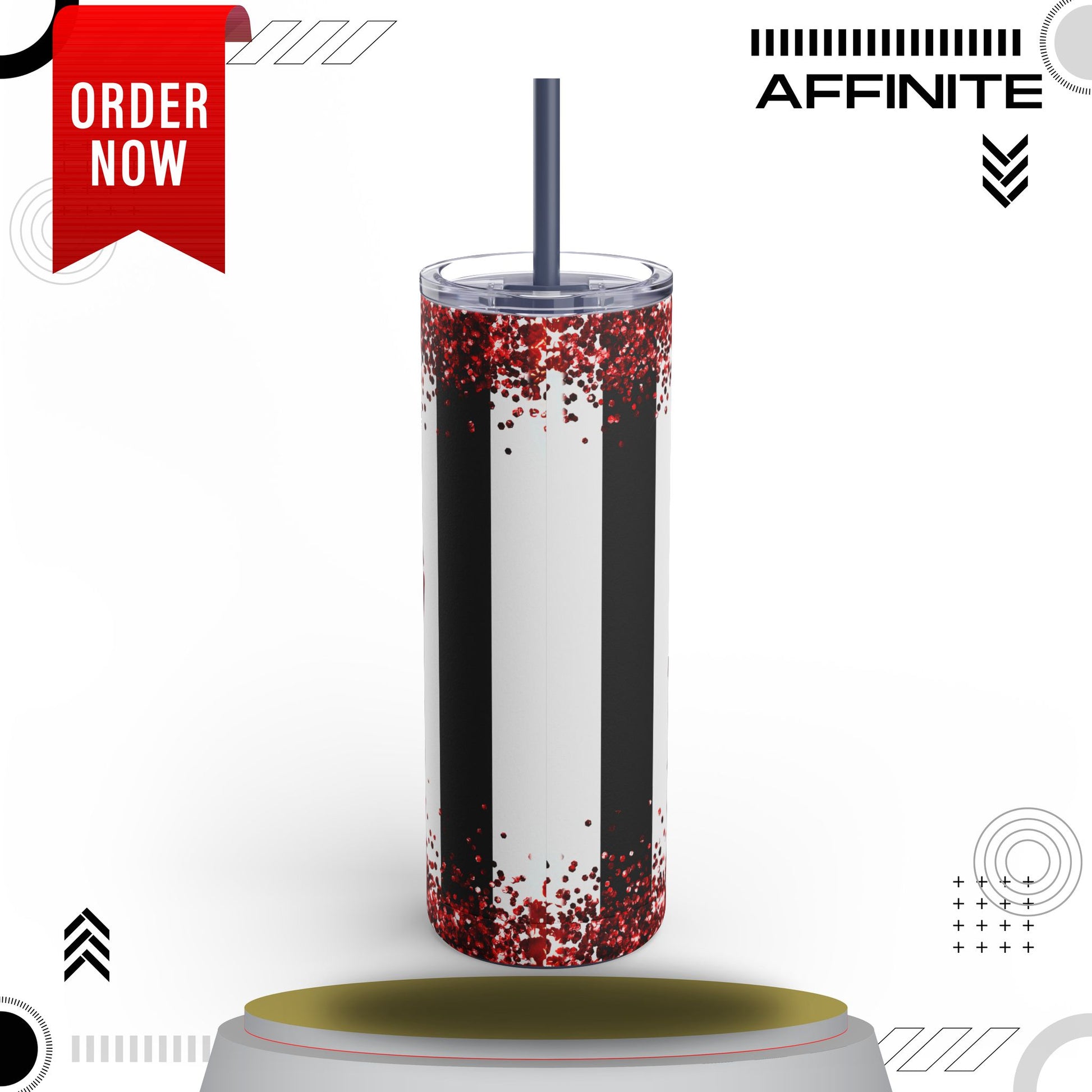 Tumblers Valentine Tumbler 20oz - "So Kiss Me" Matte Skinny Cup