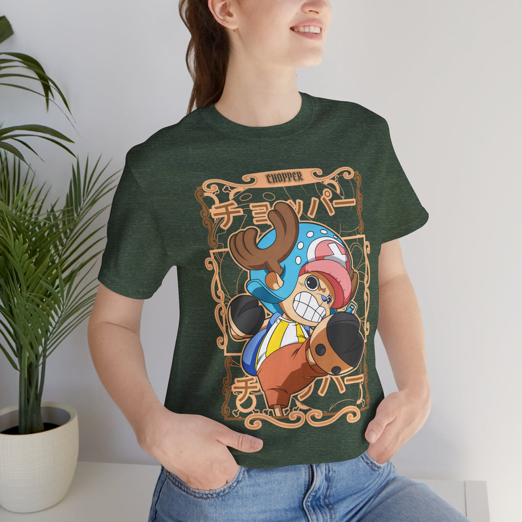 Anime-Inspired Unisex Short Sleeve Tee - 100% Cotton Chopper T-Shirt by Bella+Canvas