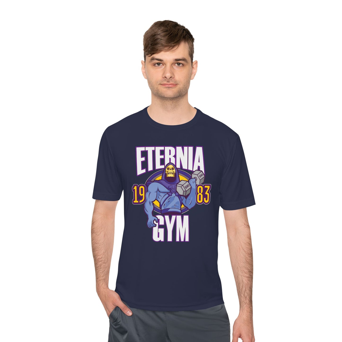 T-Shirt Eternia Gym Unisex Moisture Wicking Tee - Vintage Muscle Workout Shirt