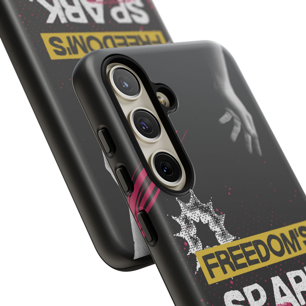 Tough Cases - Freedom's Spark Motivationsl Themed Phone Protection for iPhone, Samsung, and Google Pixel (Matte/Glossy)