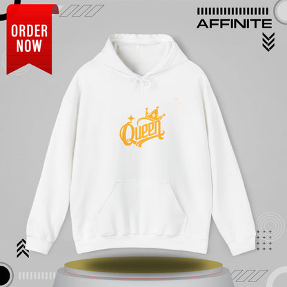Hoodie Rule in Style: The Ultimate 'Queen' Hoodie for Everyday Royalty! White