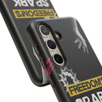 Tough Cases - Freedom's Spark Motivationsl Themed Phone Protection for iPhone, Samsung, and Google Pixel (Matte/Glossy)