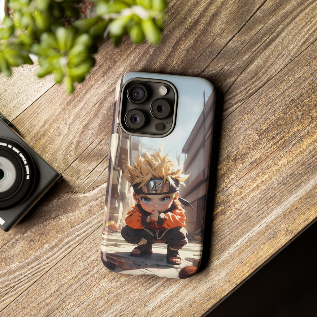 Chibi Naruto Tough Phone Case – Anime Protective Case for iPhone & Samsung, UV Resistant, Durable & Stylish