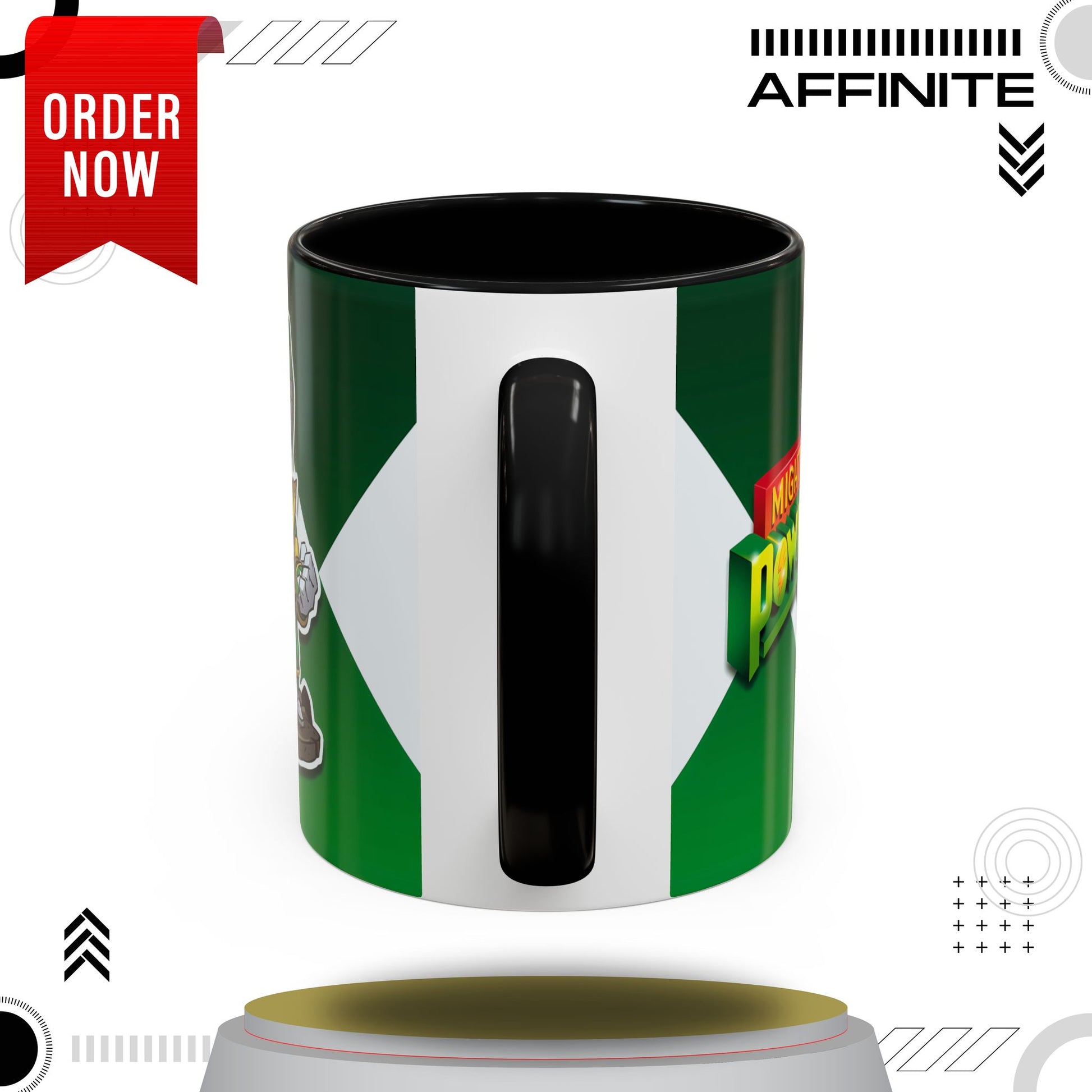 Mug Green Ranger Mug – 11oz & 15oz Mighty Morphin Power Rangers Ceramic Cup