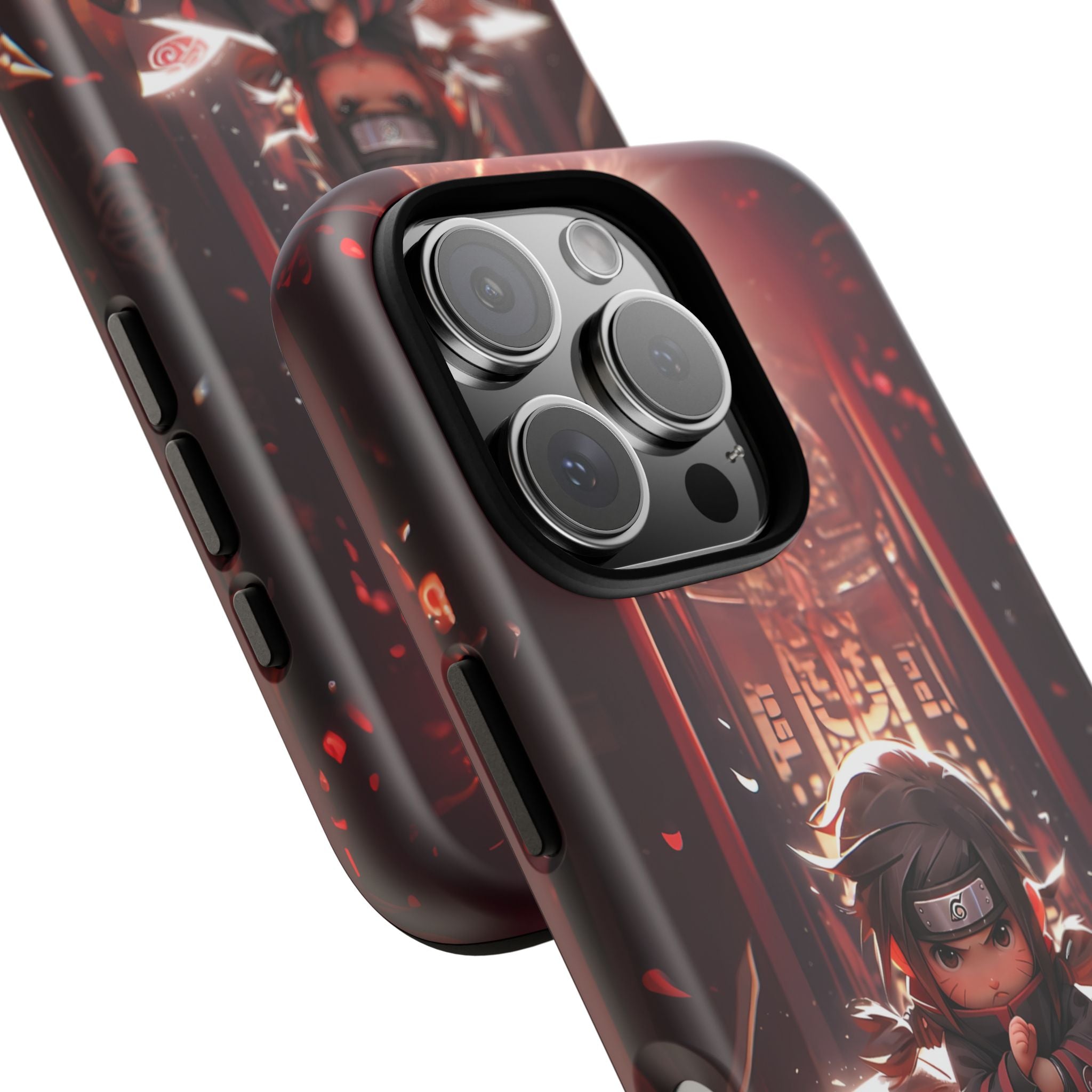 Chibi Itachi Tough Phone Case – Anime Protective Case for iPhone & Samsung, UV Resistant, Durable & Stylish
