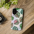 Tough Cases - Monstera Leaf Themed Phone Protection for iPhone, Samsung, and Google Pixel (Matte/Glossy)