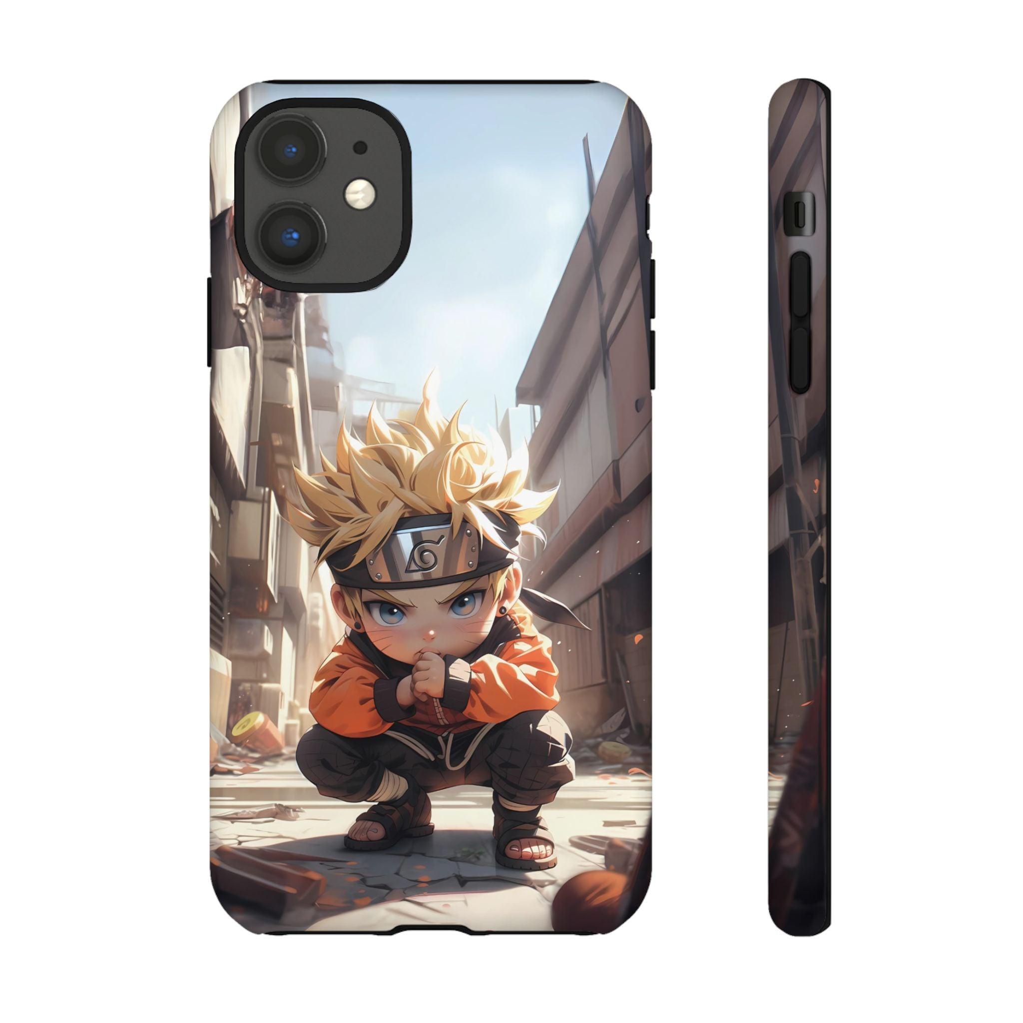 Chibi Naruto Tough Phone Case – Anime Protective Case for iPhone & Samsung, UV Resistant, Durable & Stylish