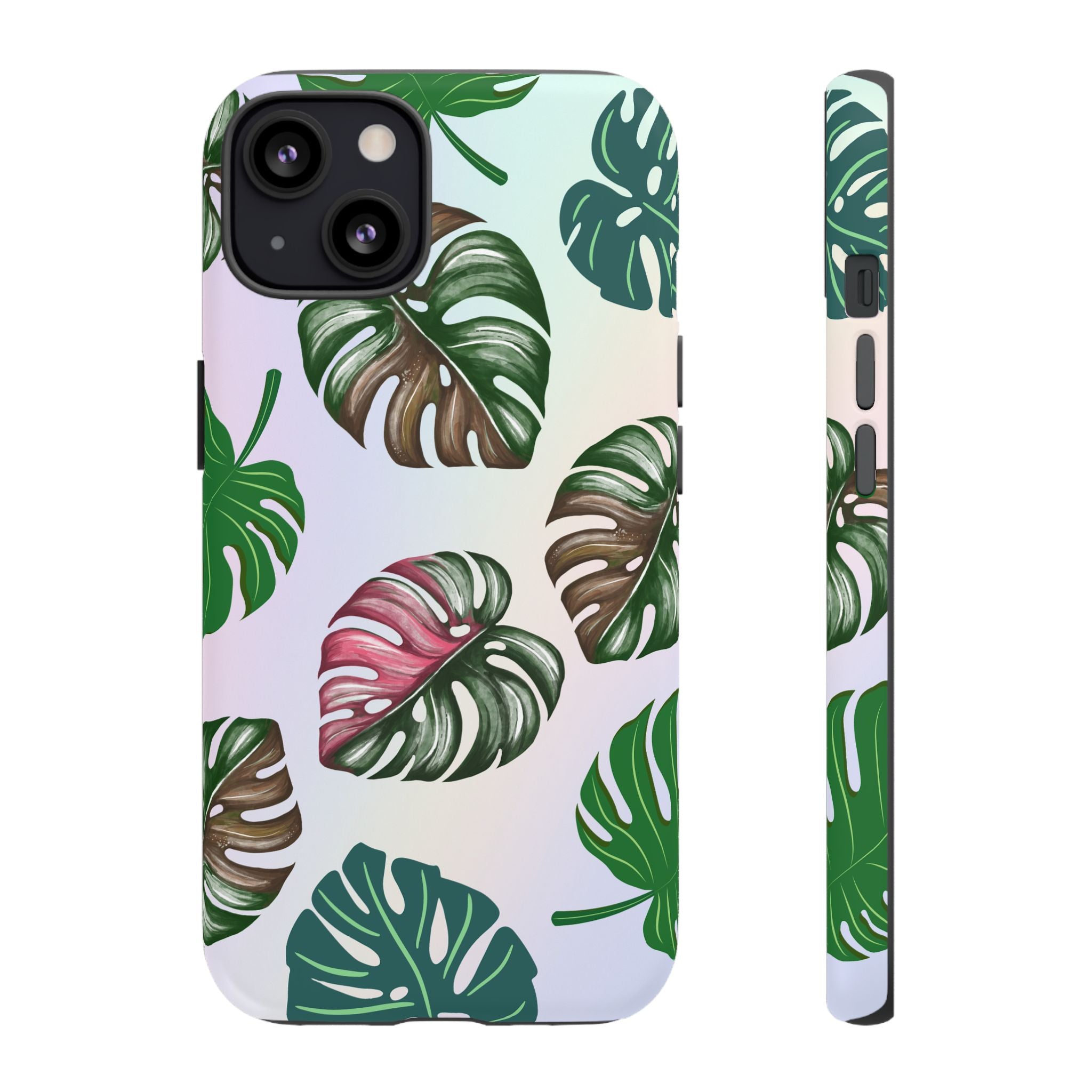 Tough Cases - Monstera Leaf Themed Phone Protection for iPhone, Samsung, and Google Pixel (Matte/Glossy)