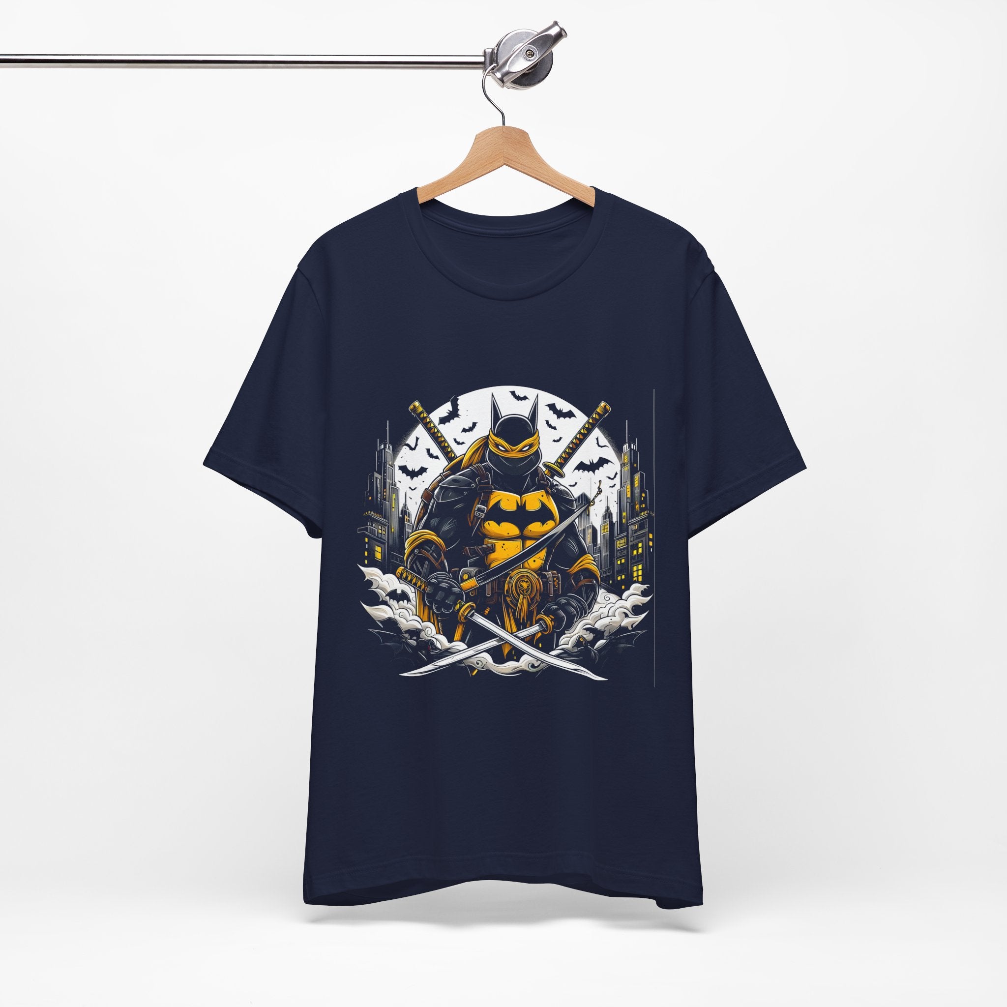T-Shirt Ninja Batman Tee | Unisex Jersey Graphic T-Shirt Navy