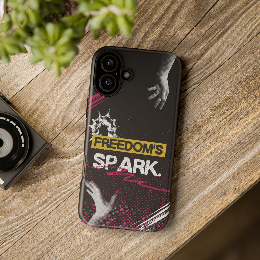 Tough Cases - Freedom's Spark Motivationsl Themed Phone Protection for iPhone, Samsung, and Google Pixel (Matte/Glossy)