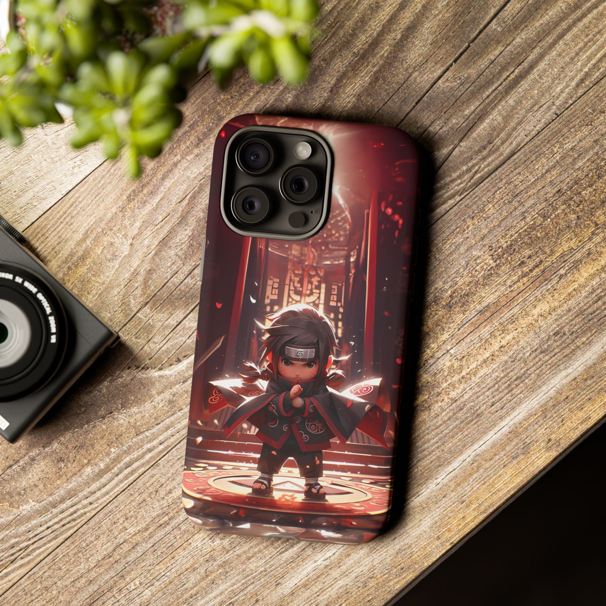 Chibi Itachi Tough Phone Case – Anime Protective Case for iPhone & Samsung, UV Resistant, Durable & Stylish