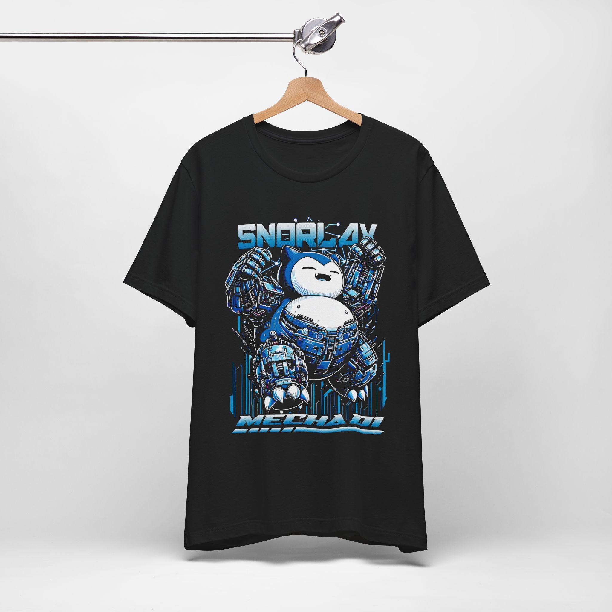 Robot Snorlax Shirt – Anime-Inspired Graphic Tee by Bella+Canvas