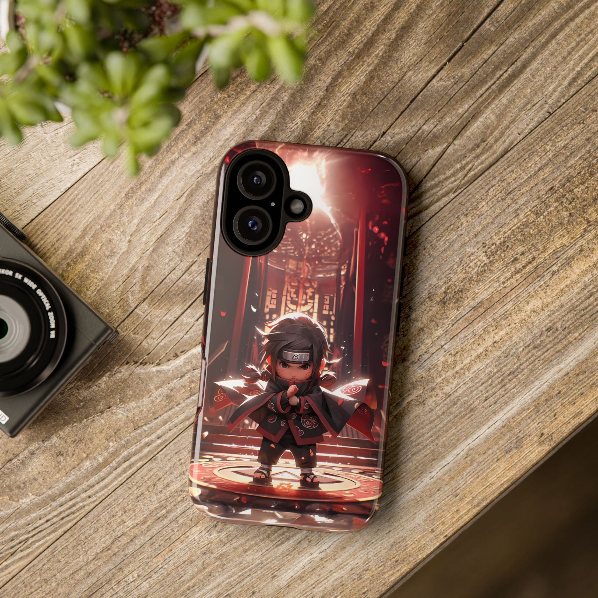 Chibi Itachi Tough Phone Case – Anime Protective Case for iPhone & Samsung, UV Resistant, Durable & Stylish