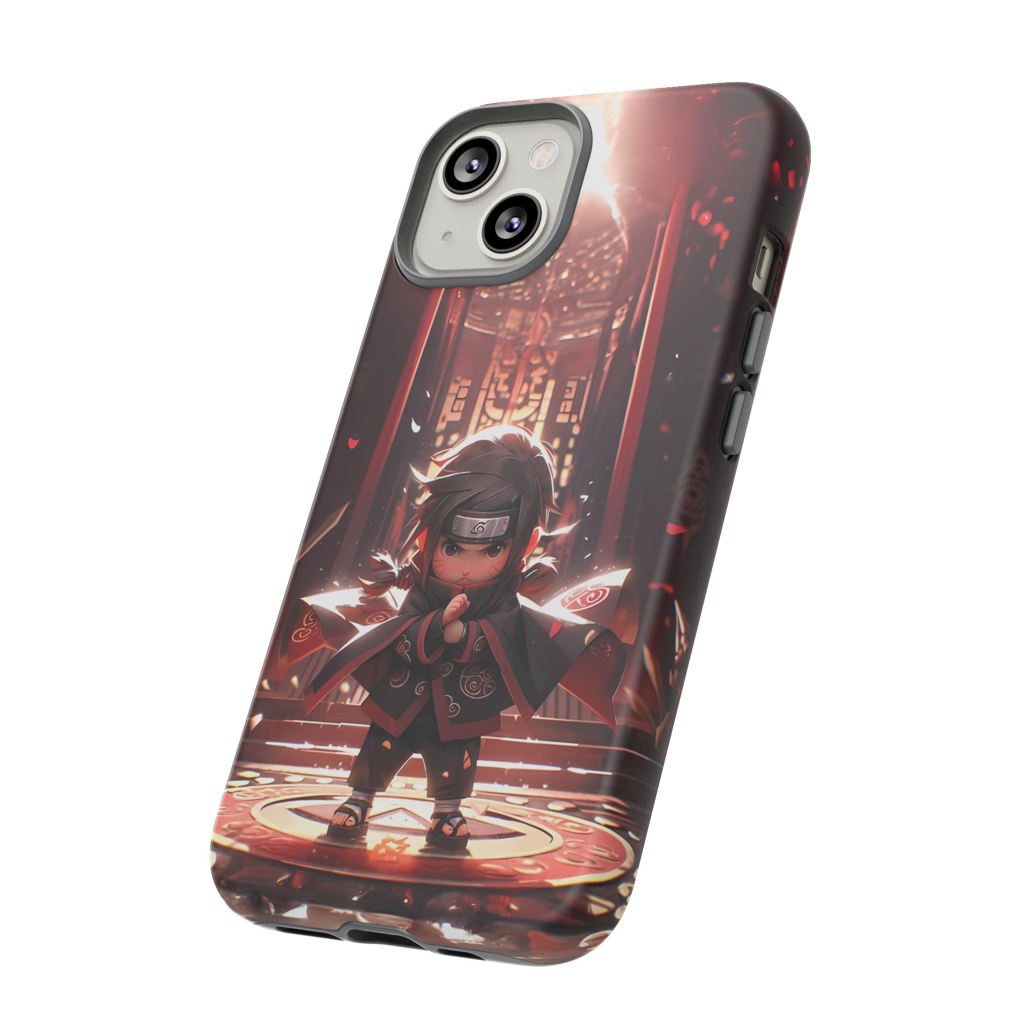 Chibi Itachi Tough Phone Case – Anime Protective Case for iPhone & Samsung, UV Resistant, Durable & Stylish