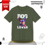 T-Shirt T Shirt Drawing - Dog Lover Graphic Tee (Unisex Cotton)
