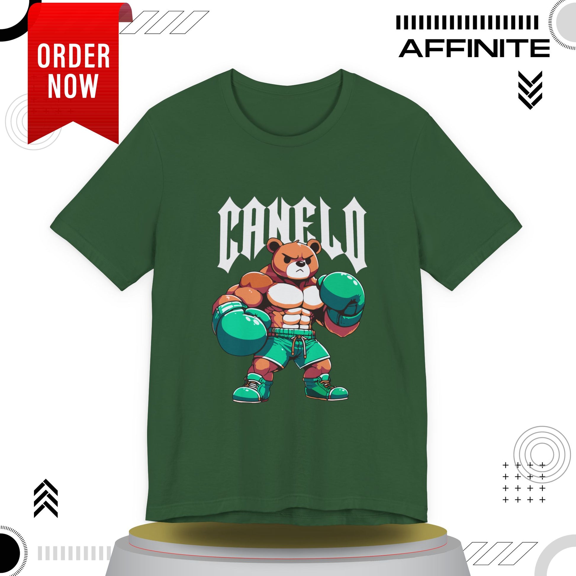 T-Shirt Boxing Bear T-Shirt - Unisex Jersey Short Sleeve Tee Inspired by Canelo