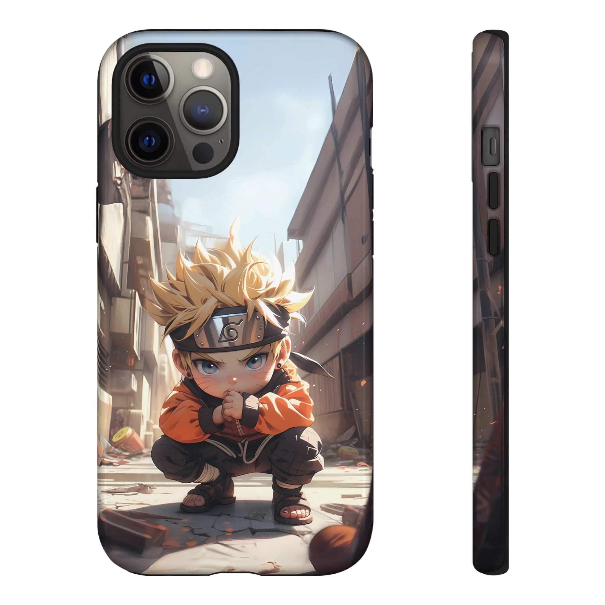 Chibi Naruto Tough Phone Case – Anime Protective Case for iPhone & Samsung, UV Resistant, Durable & Stylish