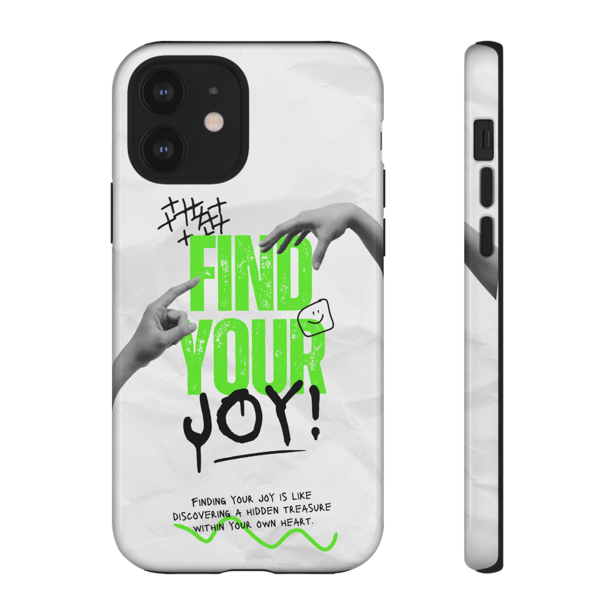 Phone Cases - Find Your Joy Themed Tough Phone Protection for iPhone, Samsung, Google Pixel (Matte/Glossy)