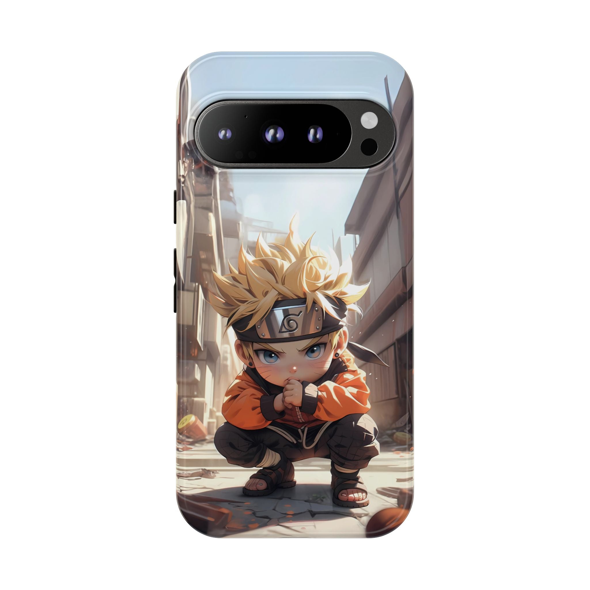 Chibi Naruto Tough Phone Case – Anime Protective Case for iPhone & Samsung, UV Resistant, Durable & Stylish