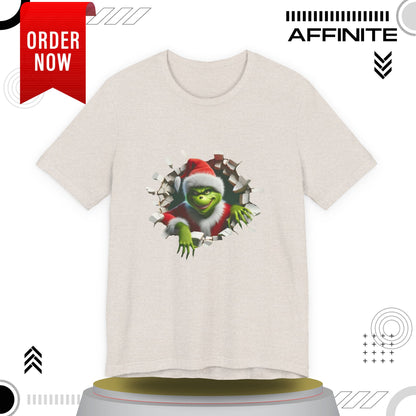T-Shirt The Grinch Unisex Jersey Short Sleeve Tee | Soft Cotton Christmas T-Shirt
